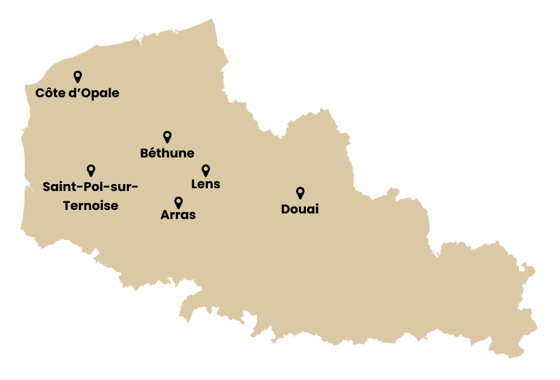 carte nord pas de calais